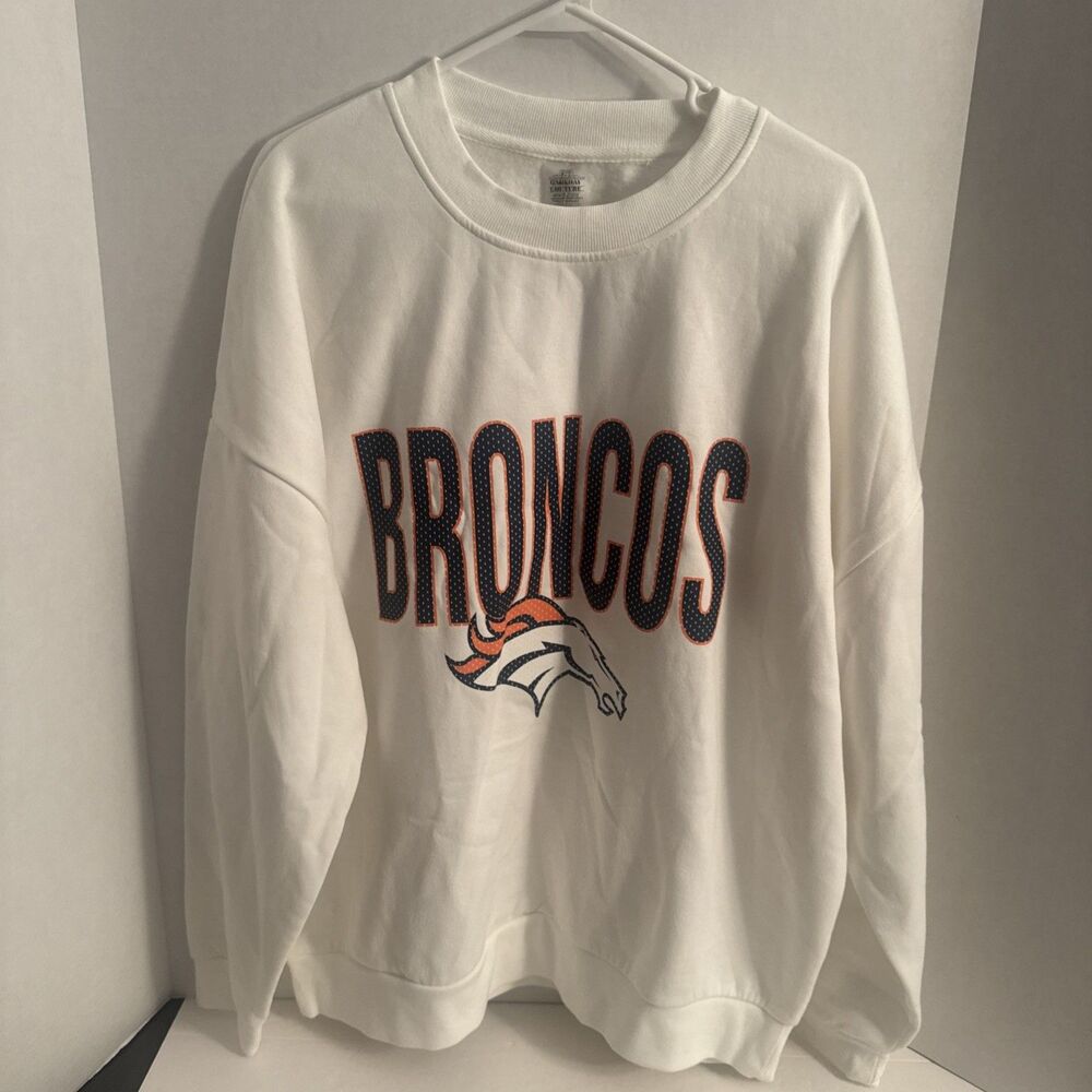 NFL Denver Broncos Gameday Couture Crewneck Unisex Size Large NWT